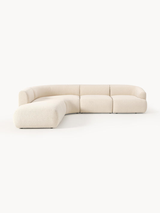Sofia 4-Seater Modular Corner Sofa in Bouclé