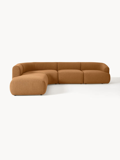 Sofia 4-Seater Modular Corner Sofa in Bouclé