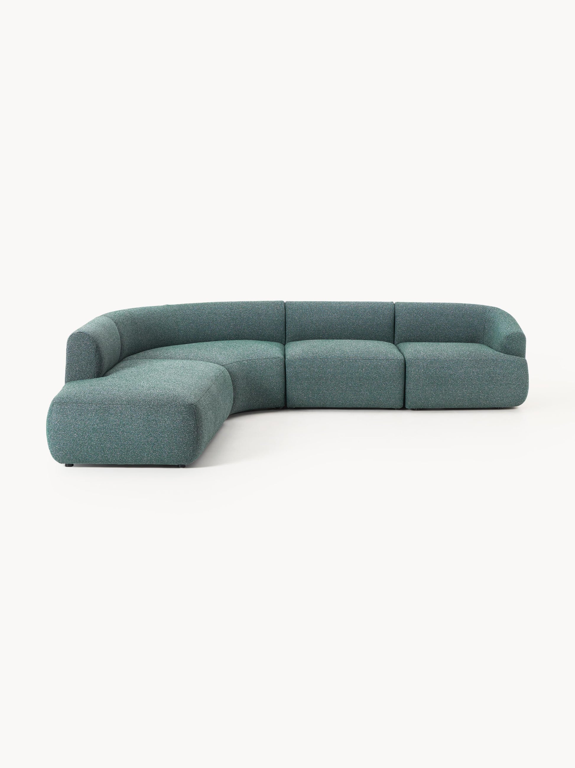 Sofia 4-Seater Modular Corner Sofa in Bouclé