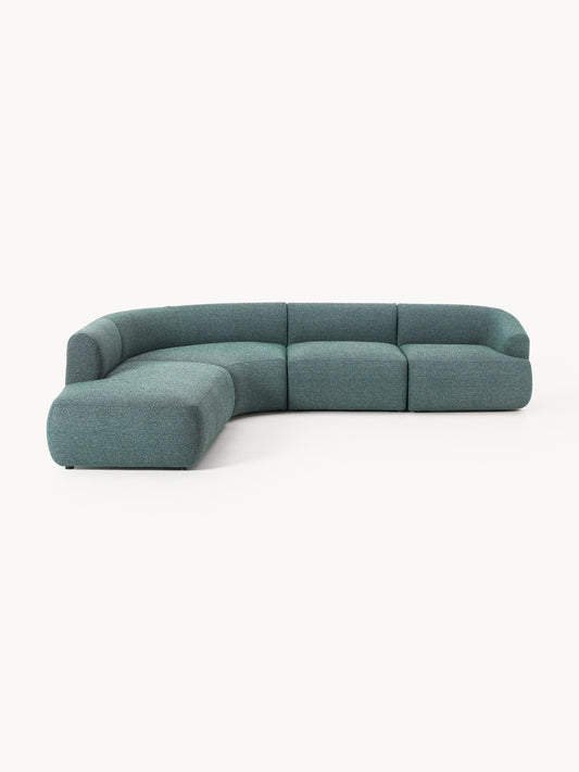 Sofia 4-Seater Modular Corner Sofa in Bouclé