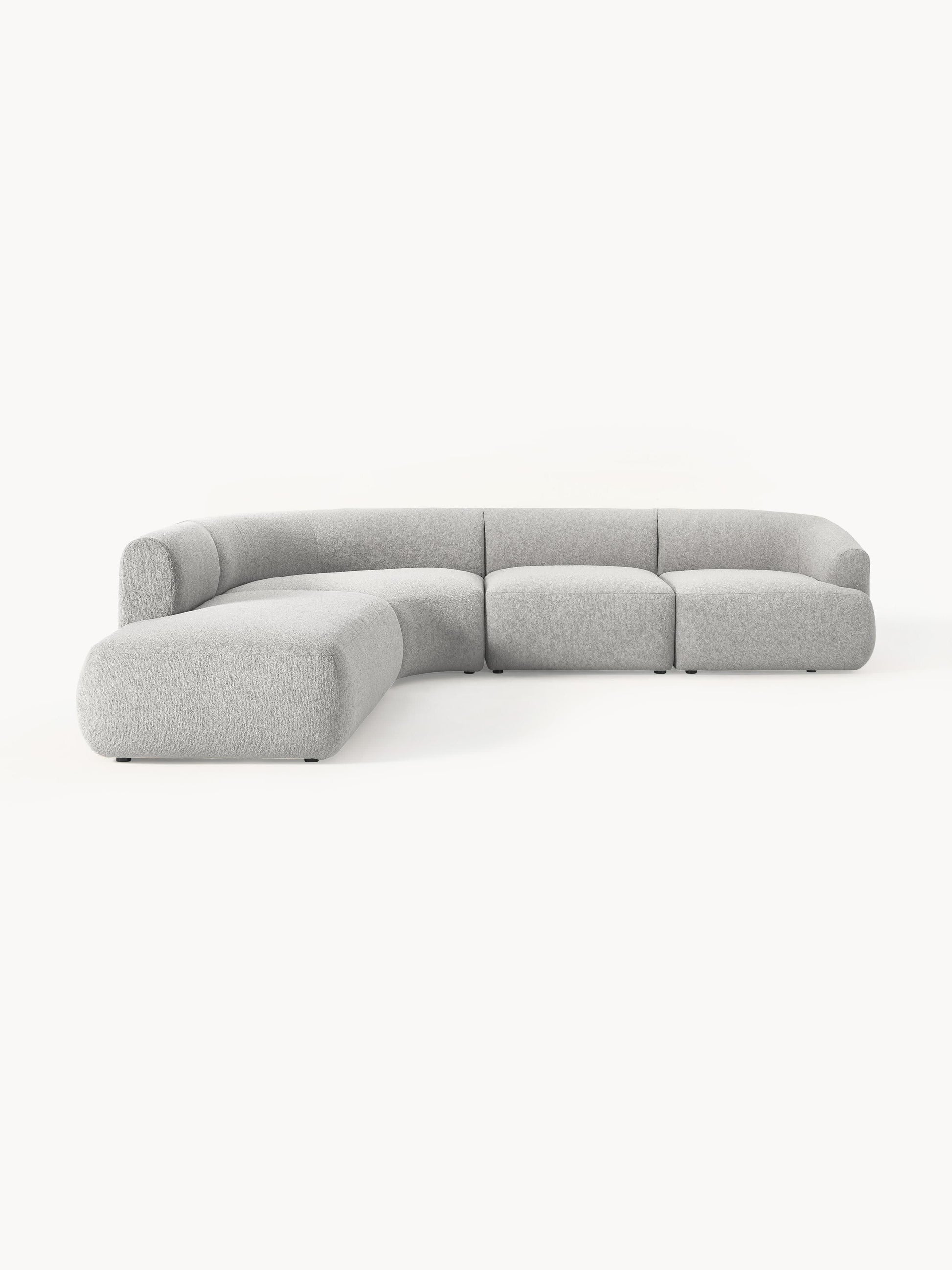Sofia 4-Seater Modular Corner Sofa in Bouclé