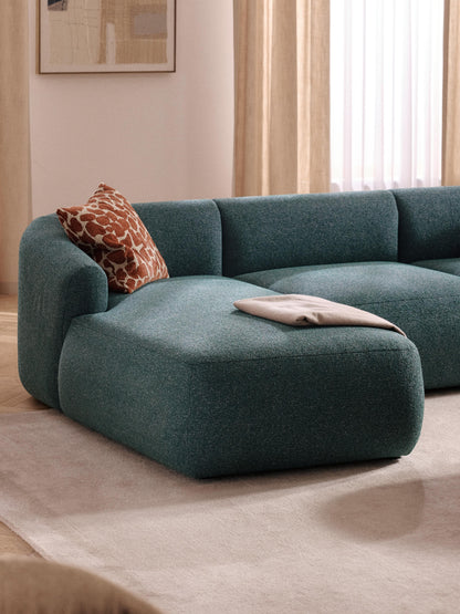 Sofia Chaise Corner Module in Bouclé