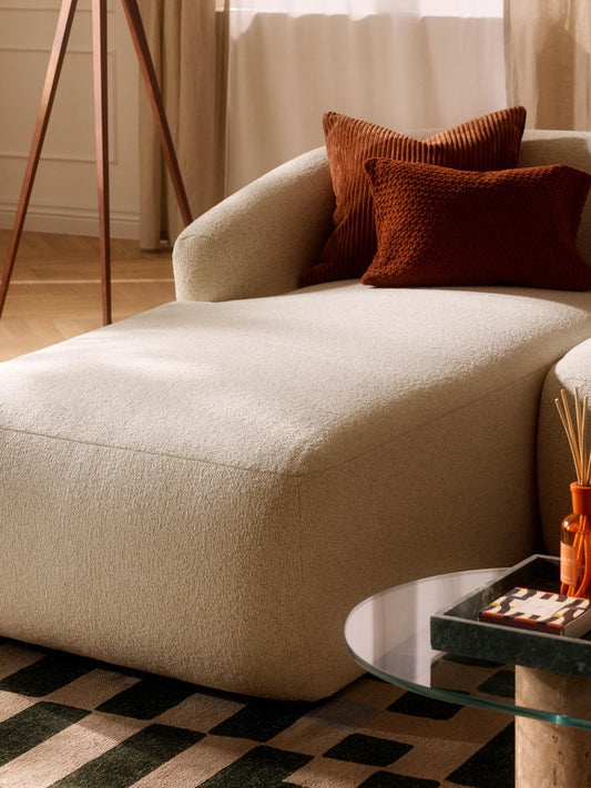 Sofia Chaise Corner Module in Bouclé