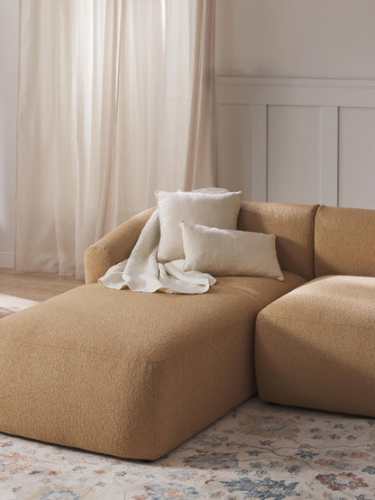 Sofia Chaise Corner Module in Bouclé