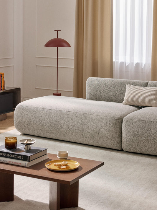 Sofia Chaise Module in Bouclé