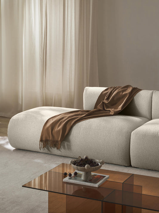 Sofia Chaise Module in Bouclé