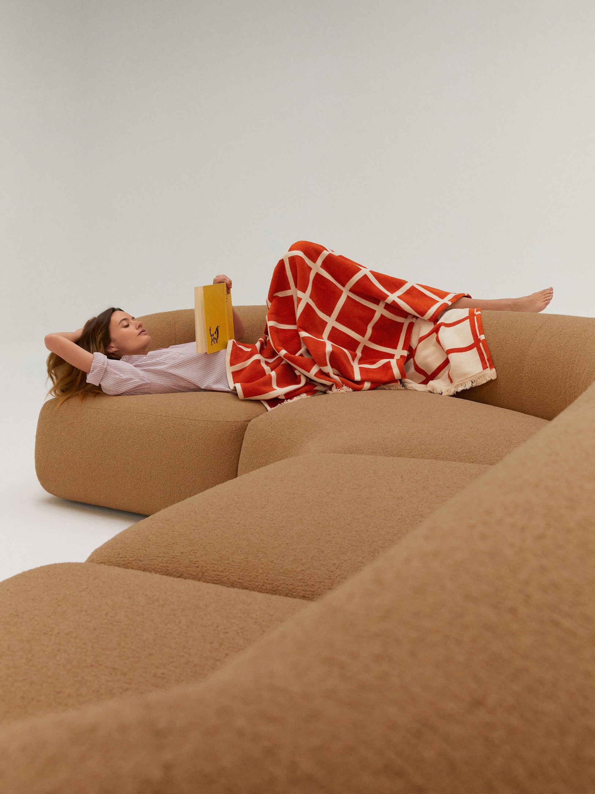 Sofia XL Modular Sofa in Bouclé