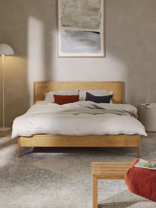 Tammy Bed in Wood with Headboard
