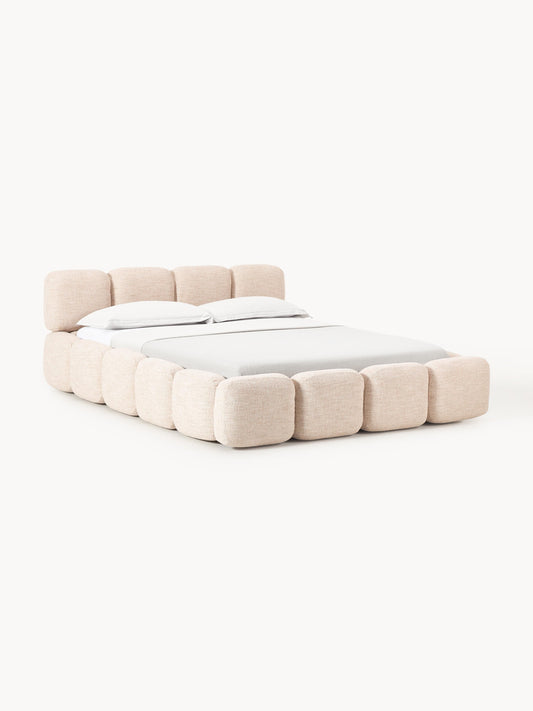Tayla Upholstered Storage Bed in Bouclé