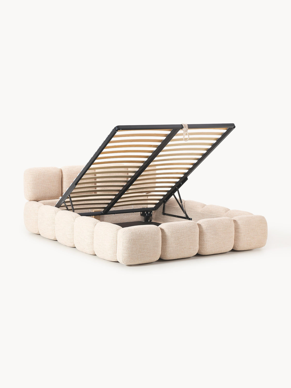Tayla Upholstered Storage Bed in Bouclé