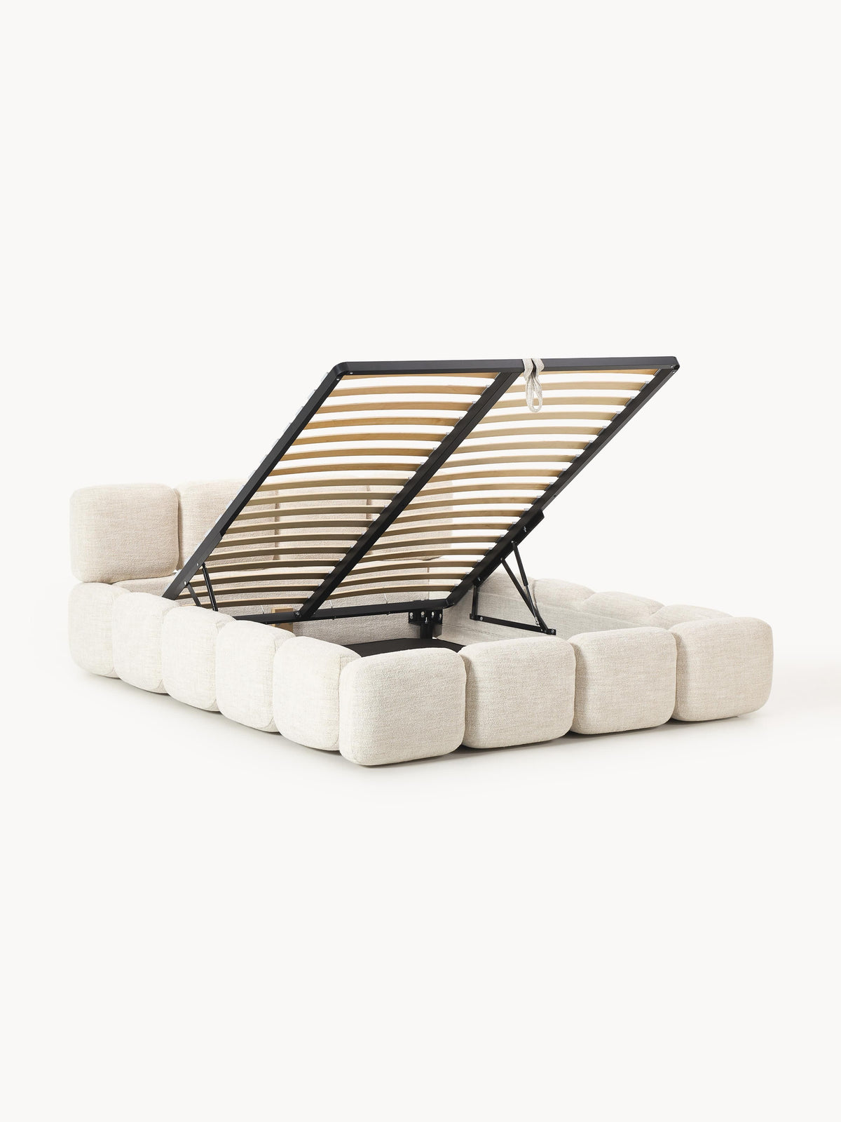 Tayla Upholstered Storage Bed in Bouclé