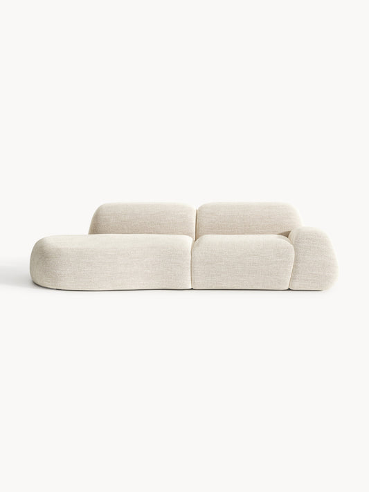 Wolke 3-Seater Modular Chaise in Bouclé