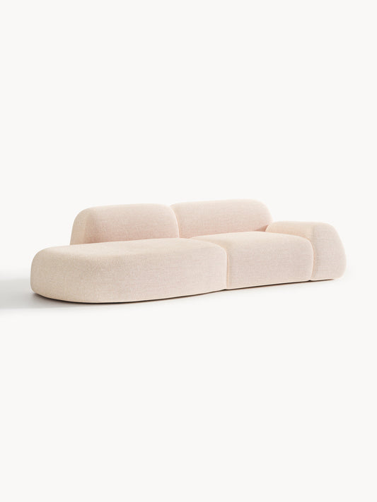 Wolke 3-Seater Modular Chaise in Bouclé