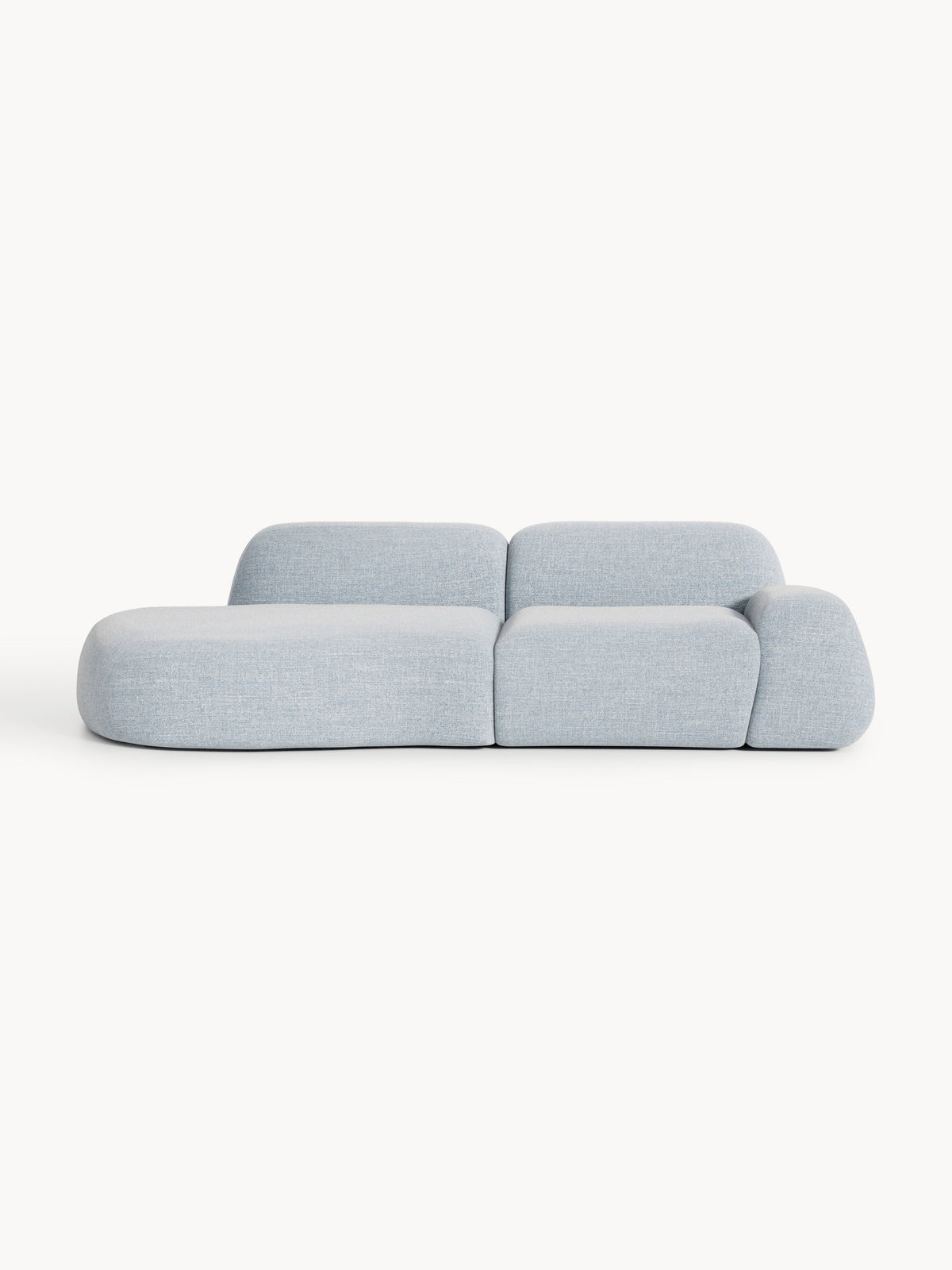 Wolke 3-Seater Modular Chaise in Bouclé