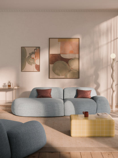 Wolke 3-Seater Modular Chaise in Bouclé