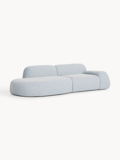 Wolke 3-Seater Modular Chaise in Bouclé