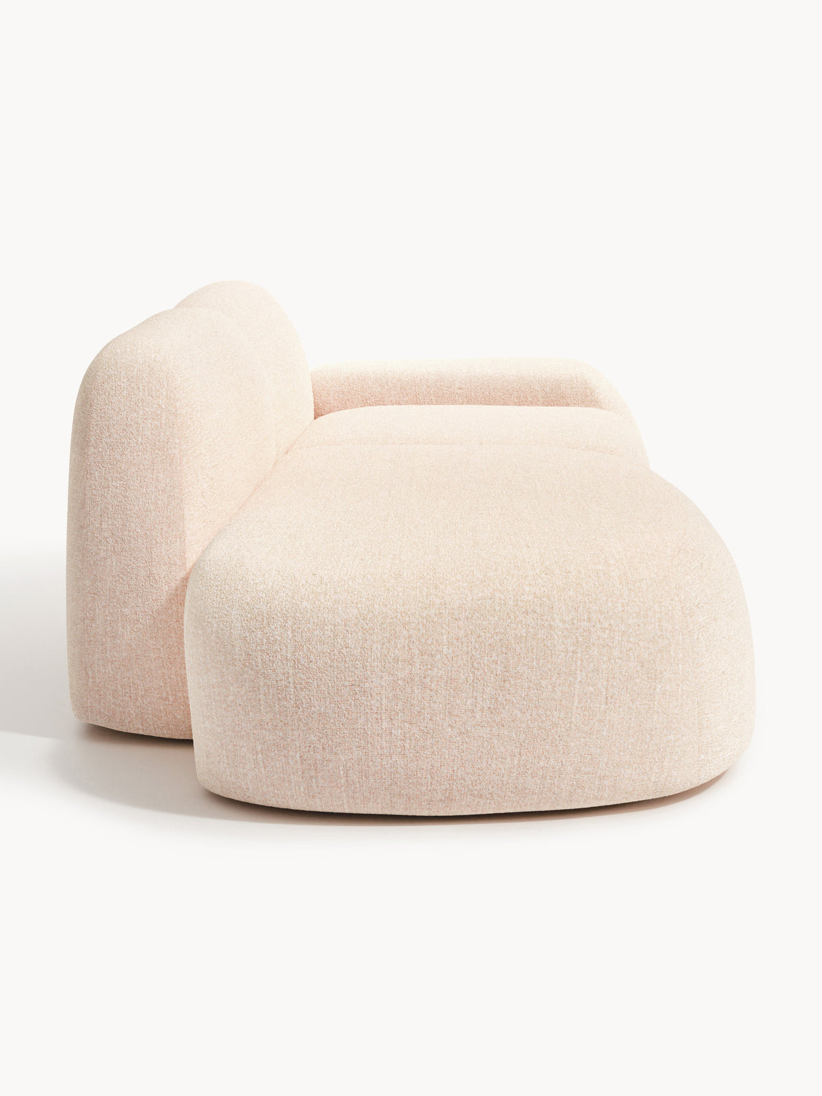 Wolke 3-Seater Modular Chaise in Bouclé