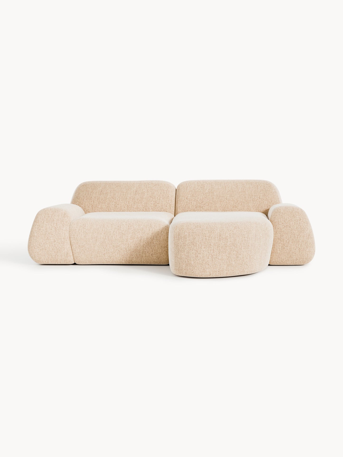 Wolke 3-Seater Modular Corner Sofa in Bouclé