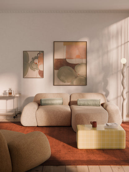 Wolke 3-Seater Modular Corner Sofa in Bouclé
