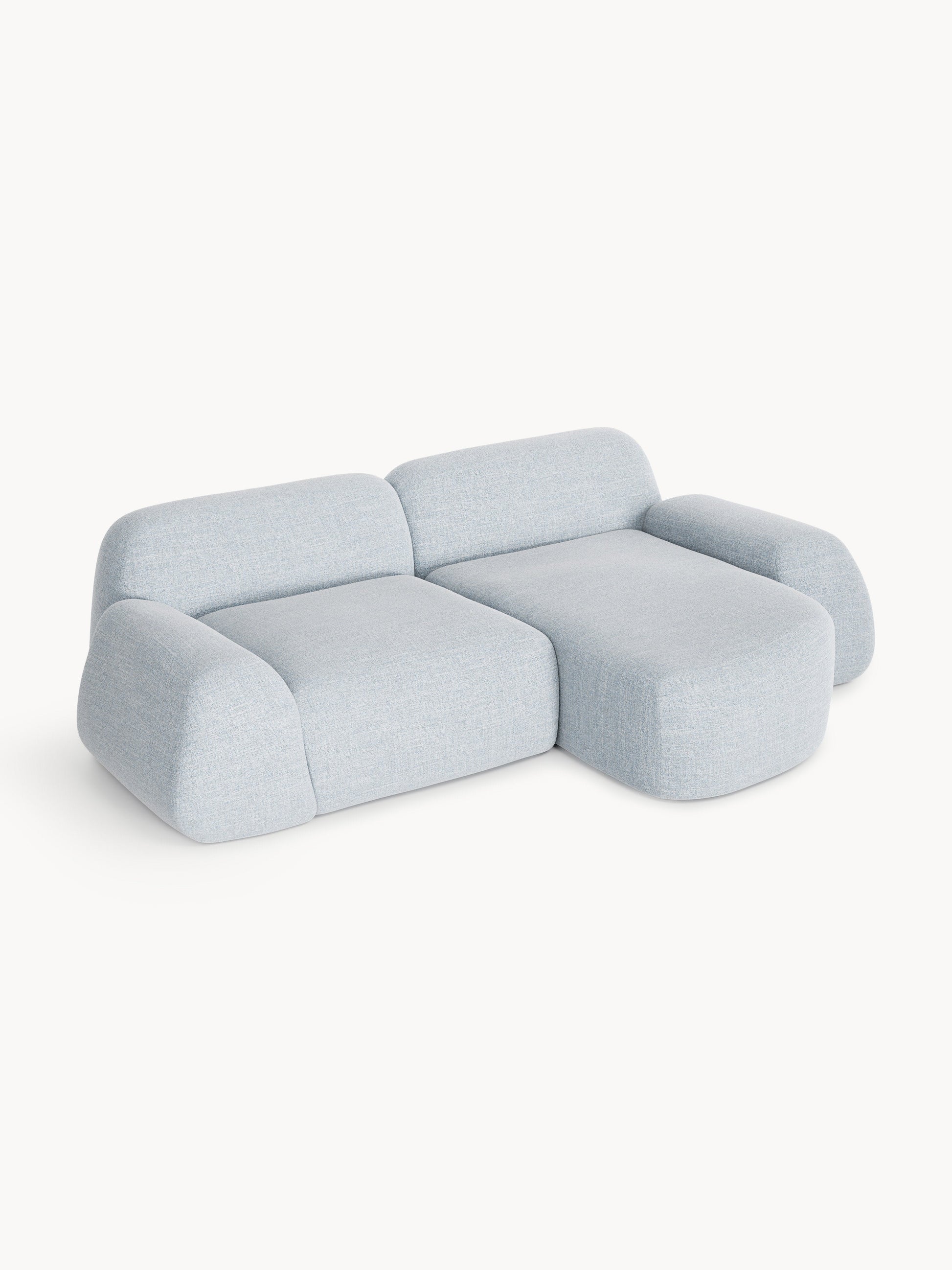Wolke 3-Seater Modular Corner Sofa in Bouclé