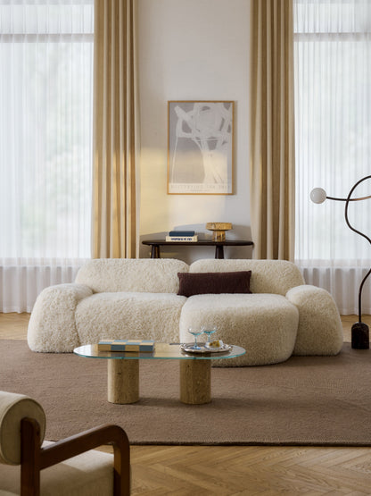Wolke 3-Seater Modular Corner Sofa in Teddy