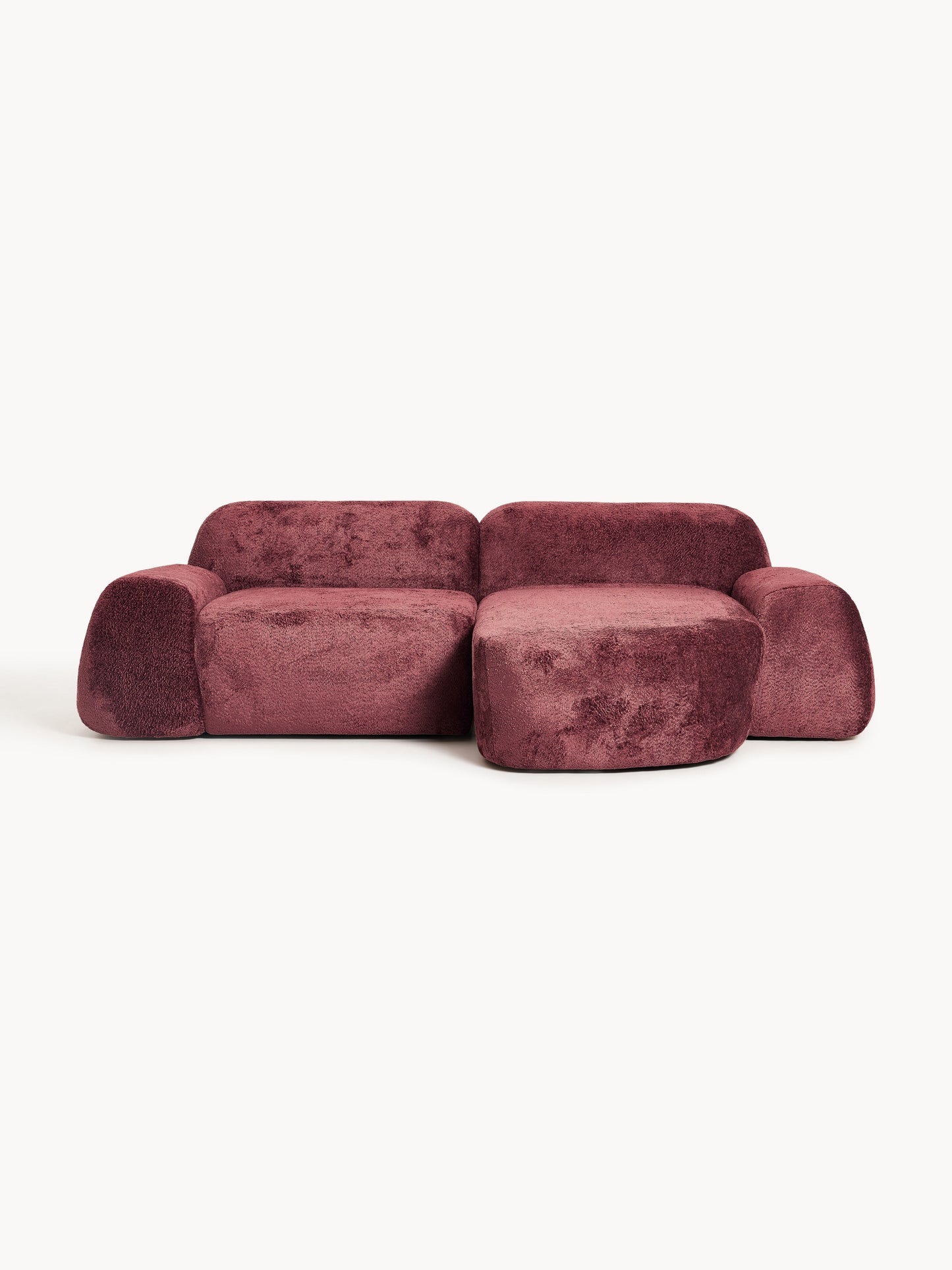 Wolke 3-Seater Modular Corner Sofa in Teddy Bouclé