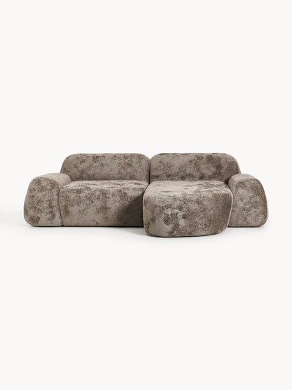 Wolke 3-Seater Modular Corner Sofa in Teddy Bouclé