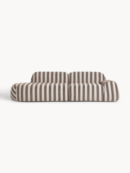 Wolke 3-Seater Striped Modular Sofa
