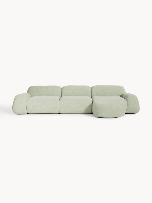 Wolke 4-Seater Modular Corner Sofa in Bouclé