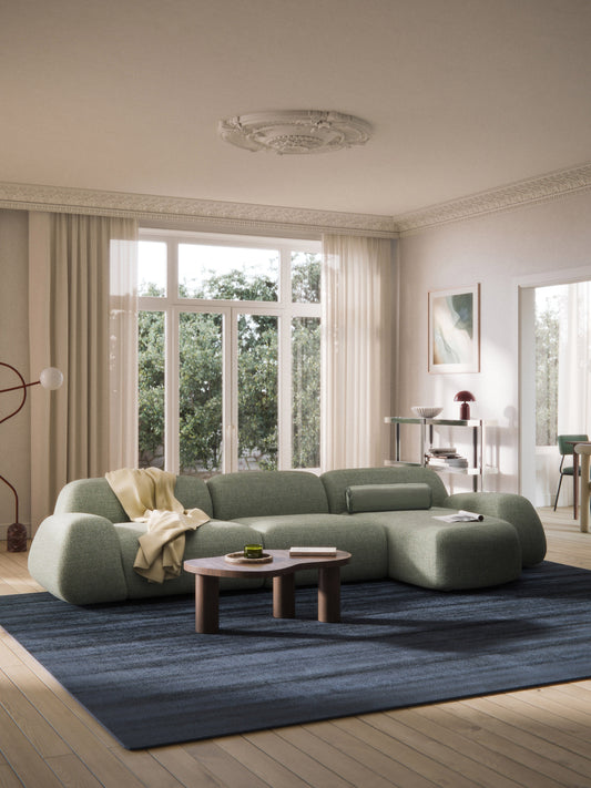 Wolke 4-Seater Modular Corner Sofa in Bouclé