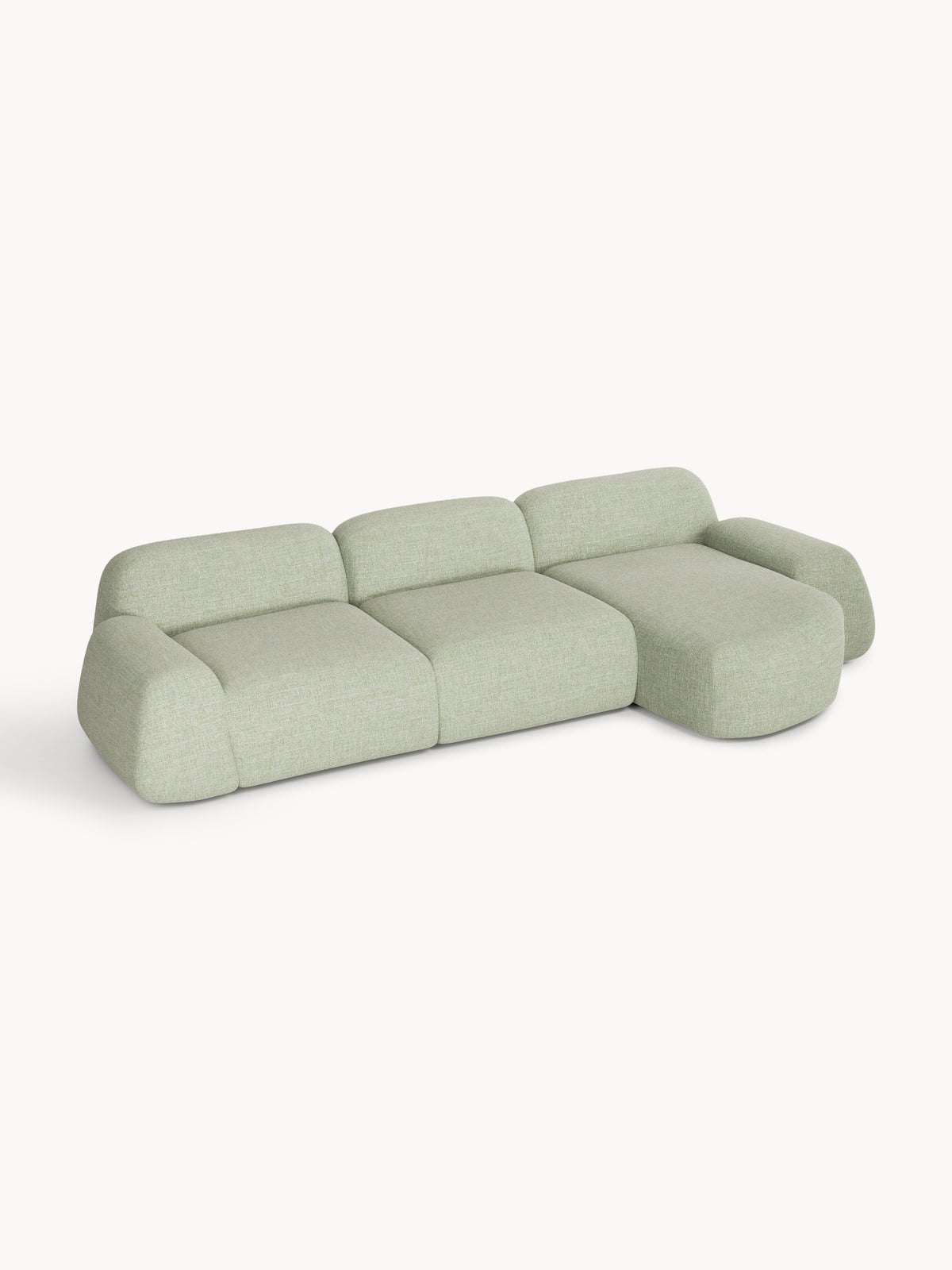 Wolke 4-Seater Modular Corner Sofa in Bouclé