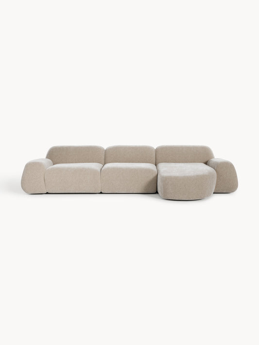 Wolke 4-Seater Modular Corner Sofa in Teddy