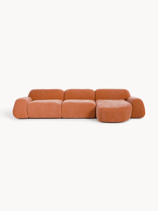 Wolke 4-Seater Modular Corner Sofa in Teddy