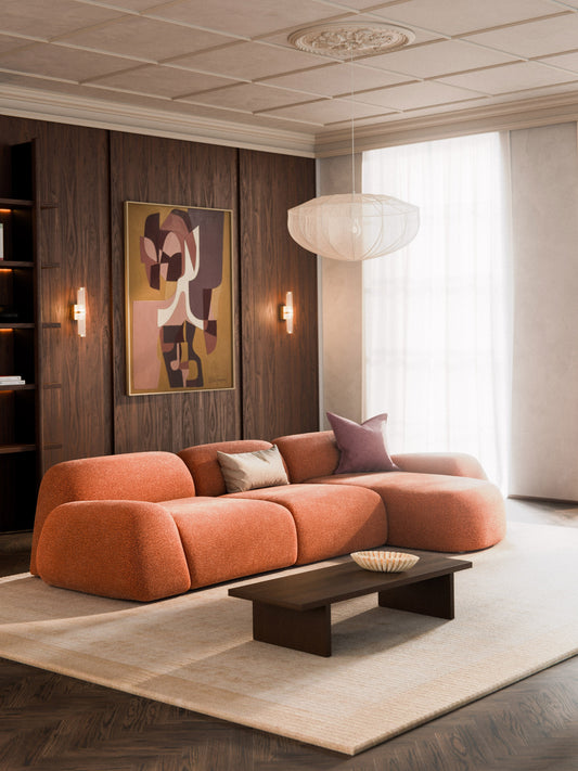 Wolke 4-Seater Modular Corner Sofa in Teddy