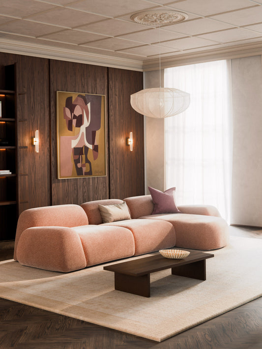 Wolke 4-Seater Modular Corner Sofa in Teddy