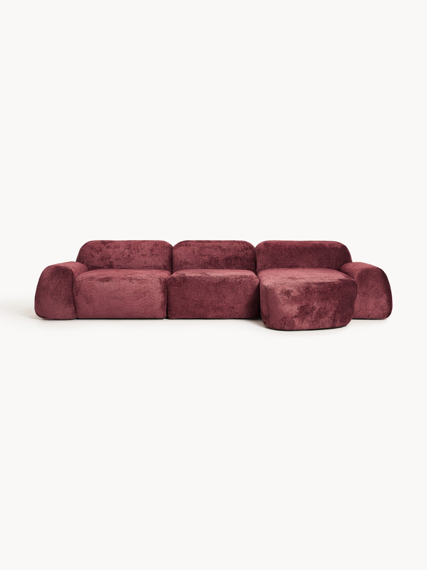 Wolke 4-Seater Modular Corner Sofa in Teddy Bouclé