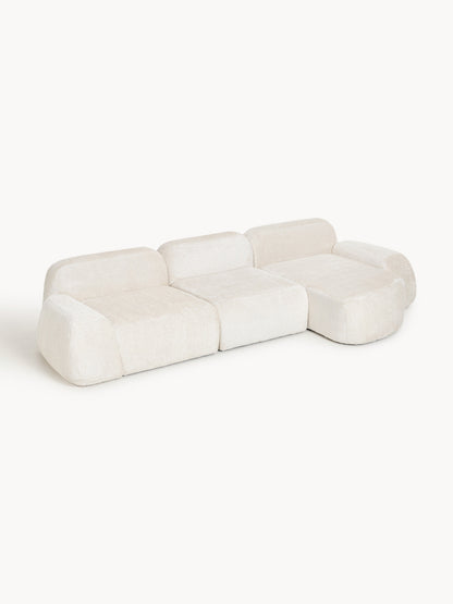 Wolke 4-Seater Modular Corner Sofa in Teddy Bouclé