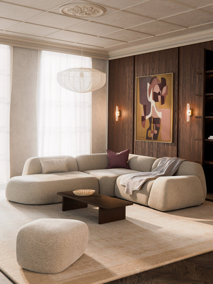 Wolke 4-Seater Modular Corner Sofa with Chaise Longue