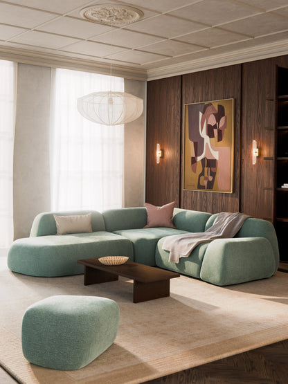 Wolke 4-Seater Modular Corner Sofa with Chaise Longue