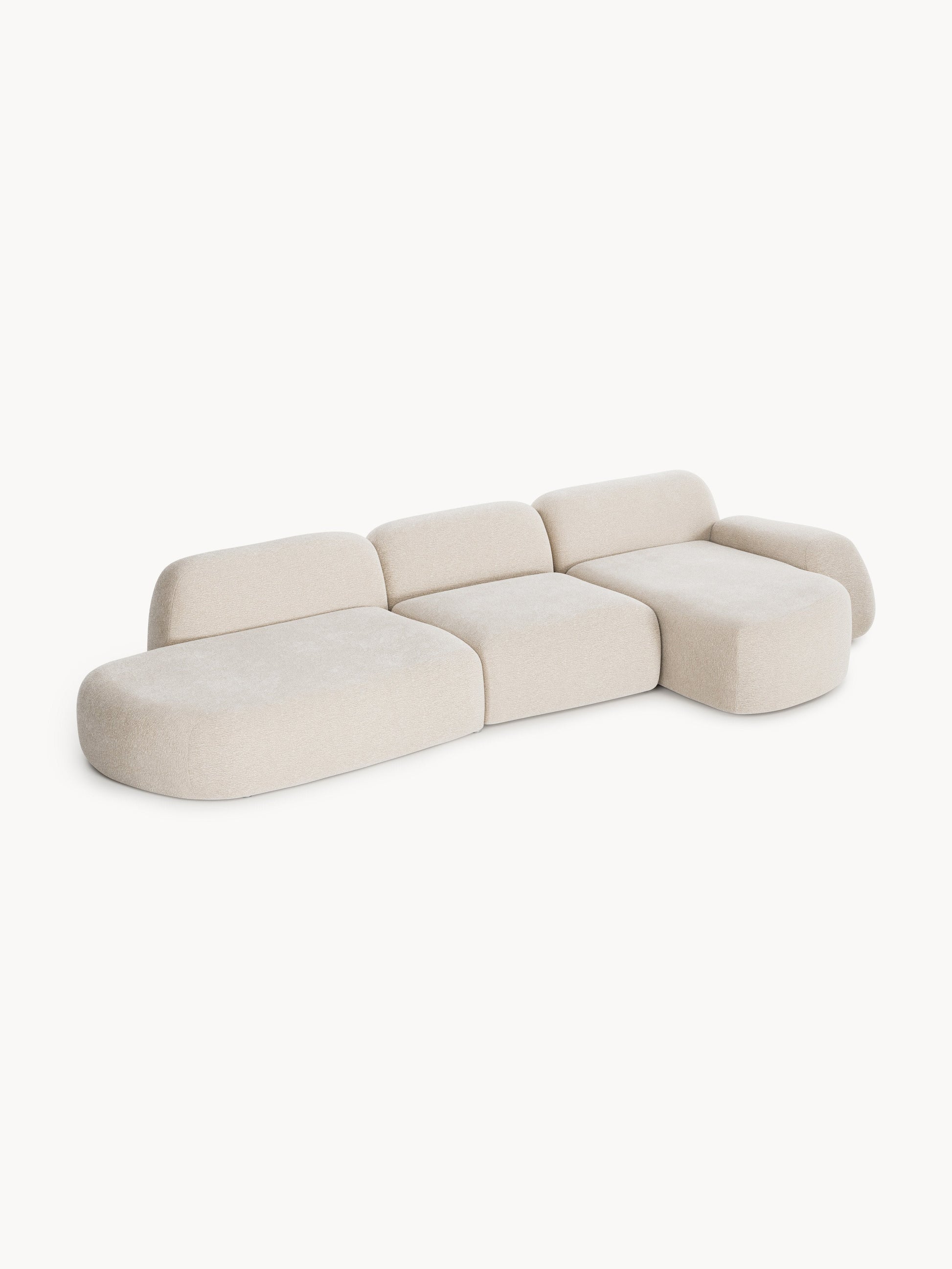 Wolke 4-Seater Modular Corner Sofa with Chaise Longue