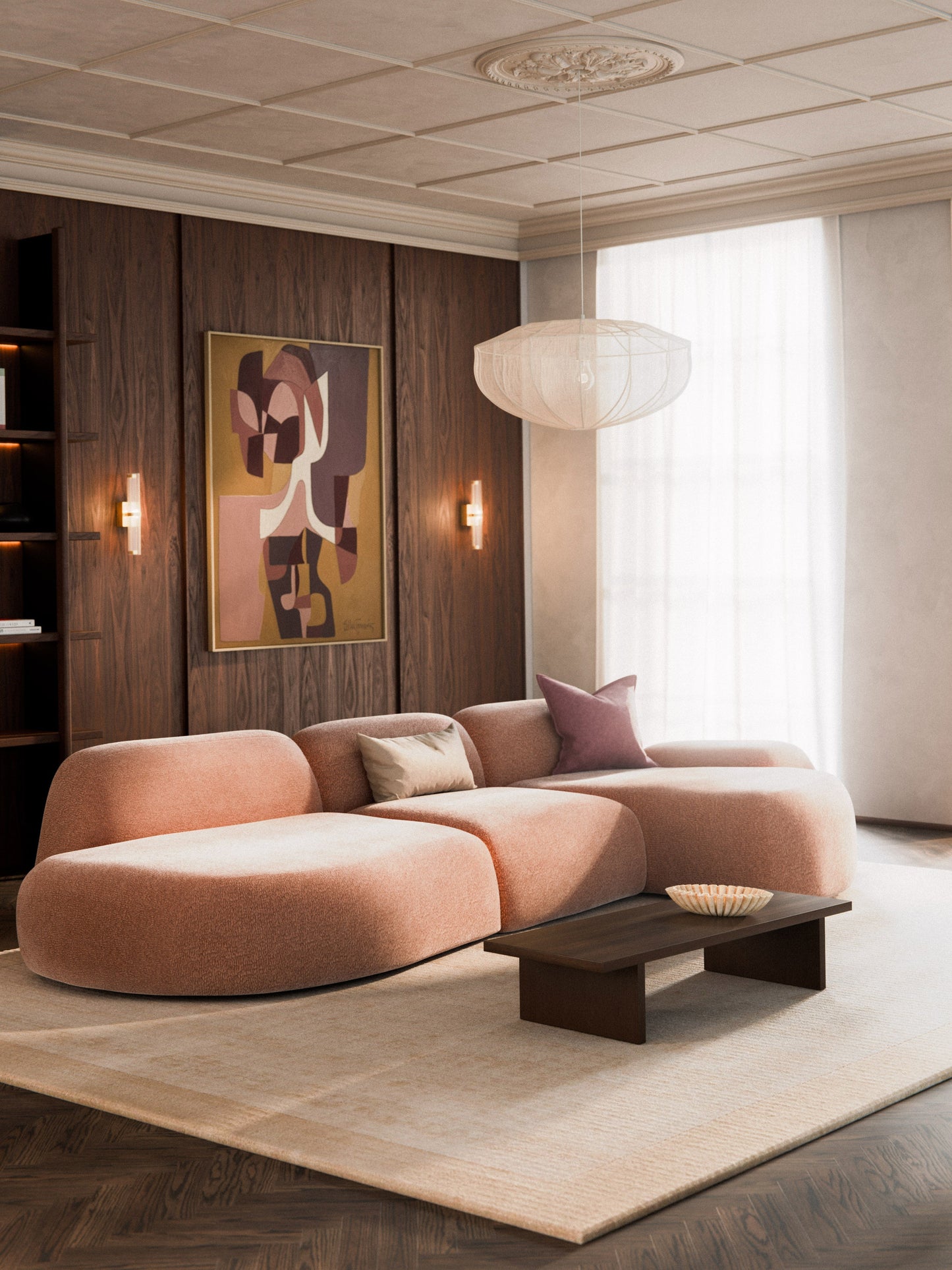 Wolke 4-Seater Modular Corner Sofa with Chaise Longue