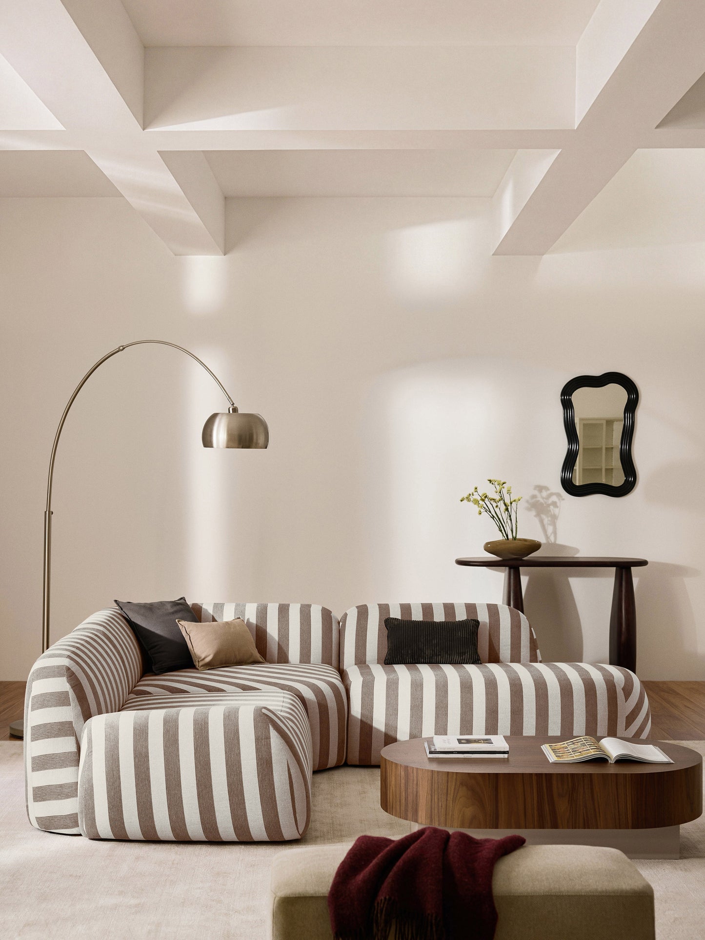 Wolke Chaise Module, Striped